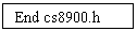 Text Box: End cs8900.h